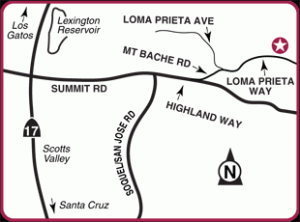 Map to Loma Prieta Winery
